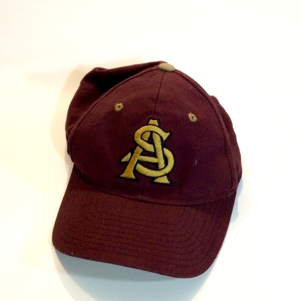 Arizona State | Baseball Hat 7 1/8 AZ Burgundy Tan Cap